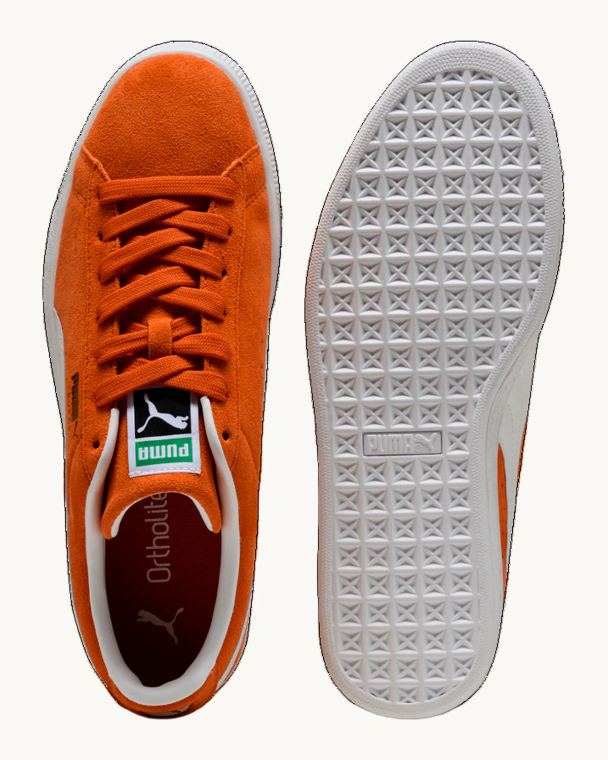 Suede Classic Cayenne Pepper White