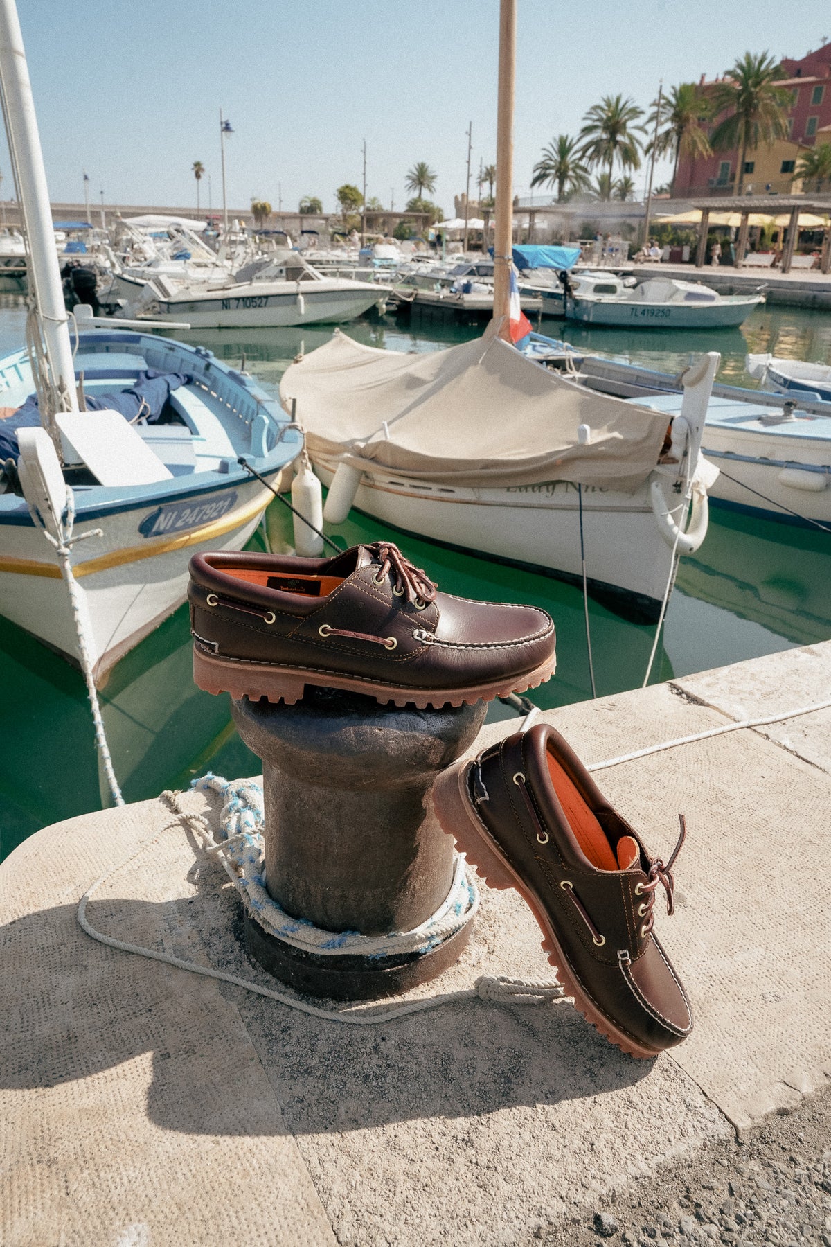 Chaussure bateau marron