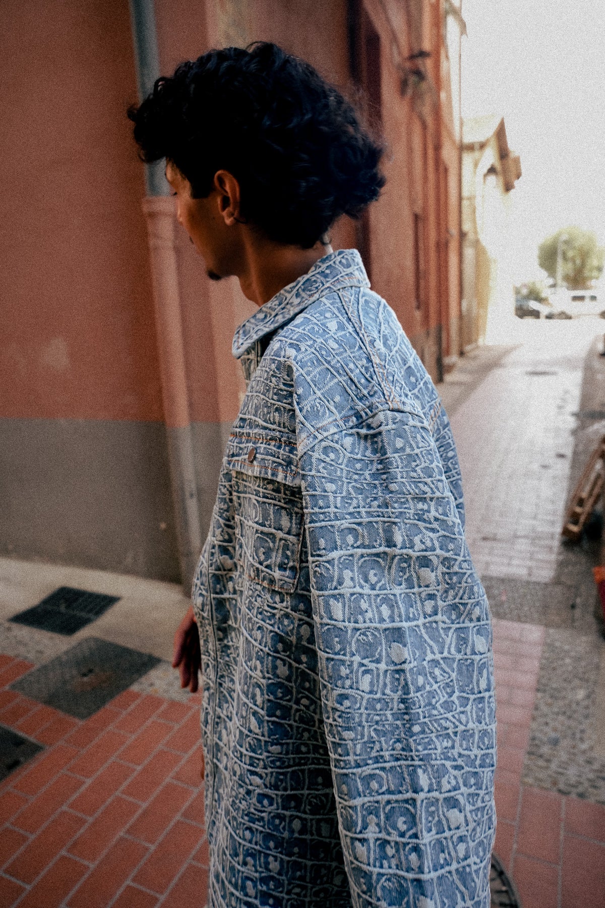 Chemise En Jean Croc Jacquard