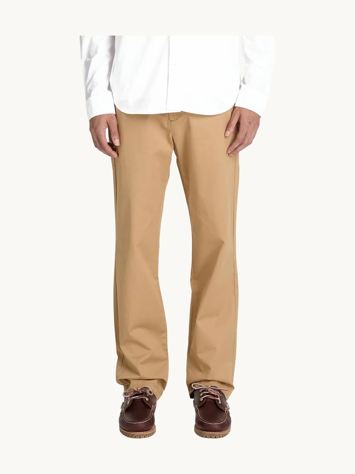 Pantalon Peached Heavy Twill Pleated TANNIN