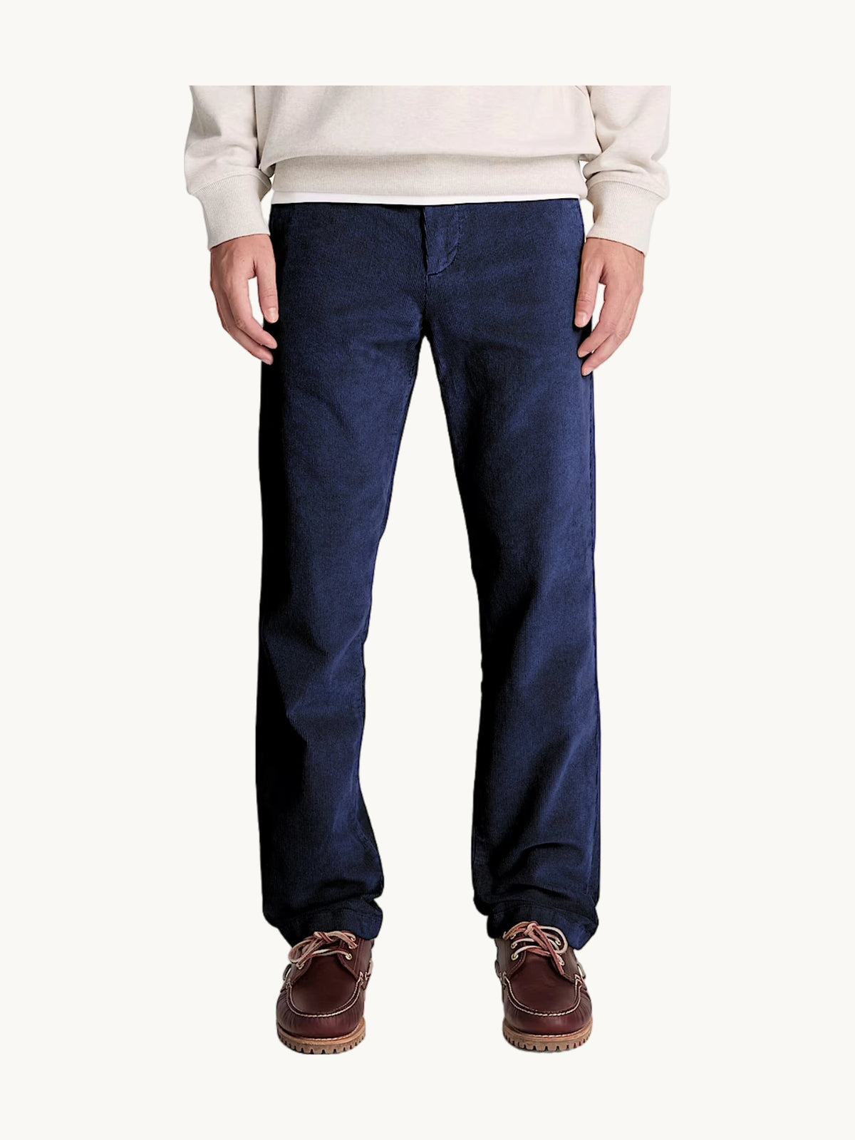 Pantalon plissé en velours Naval Academy