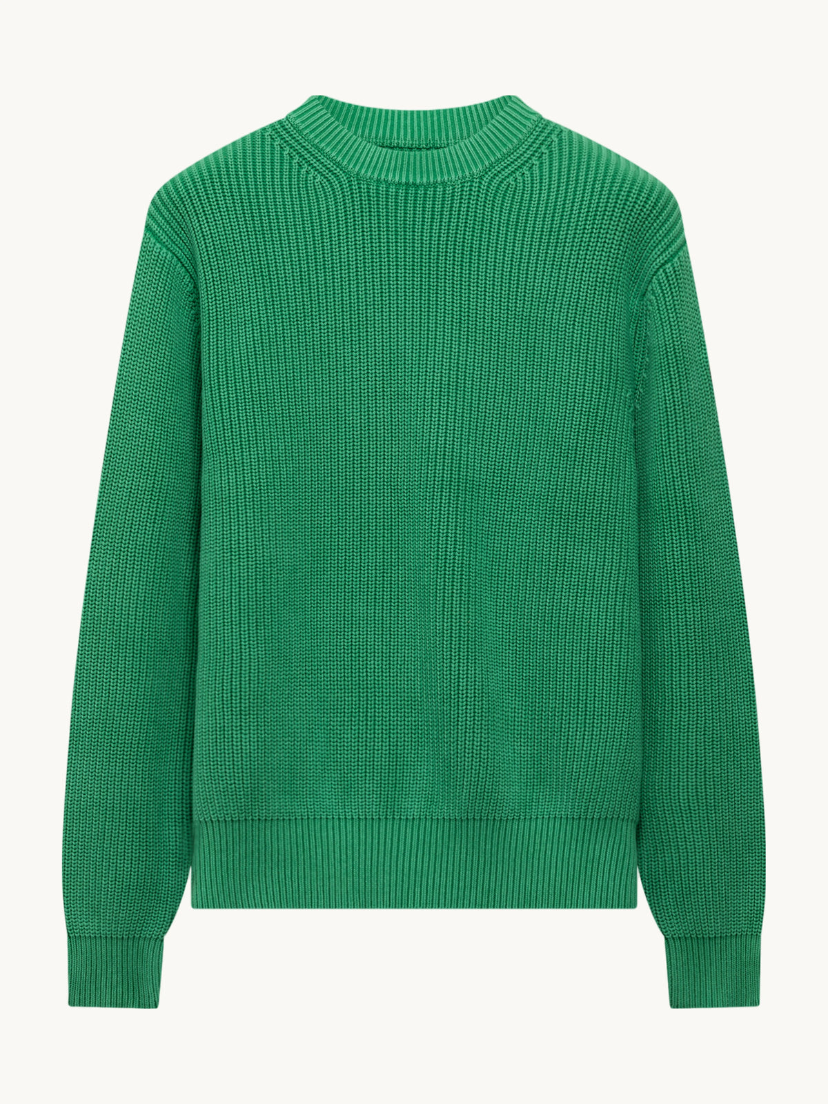 Pull À Col Rond Fisherman Rib Knit