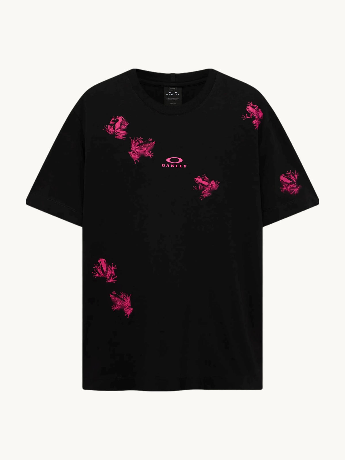 T-Shirt Allover Frog Pitch Black