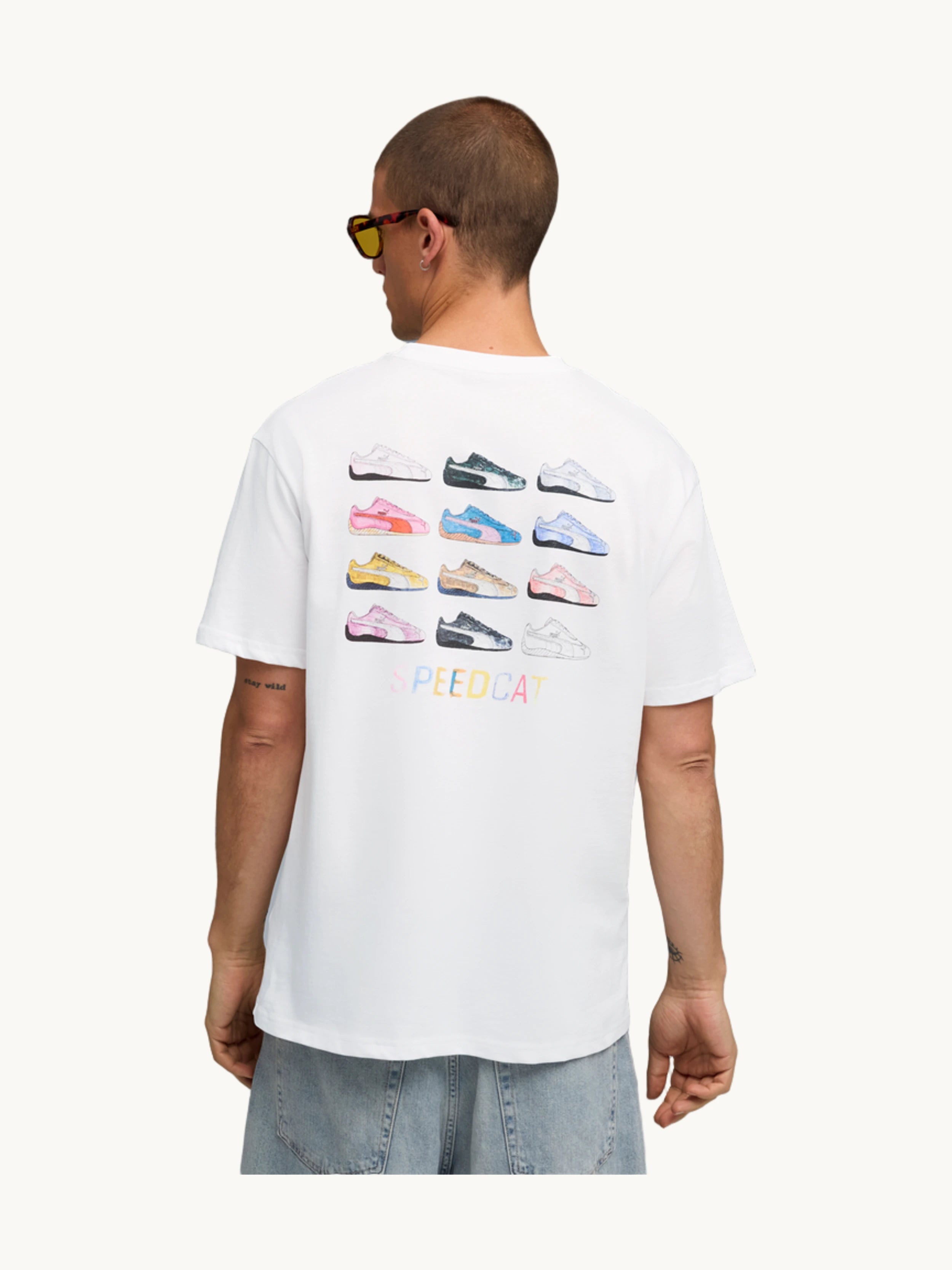 T-shirt Speedcat Graphic blanc