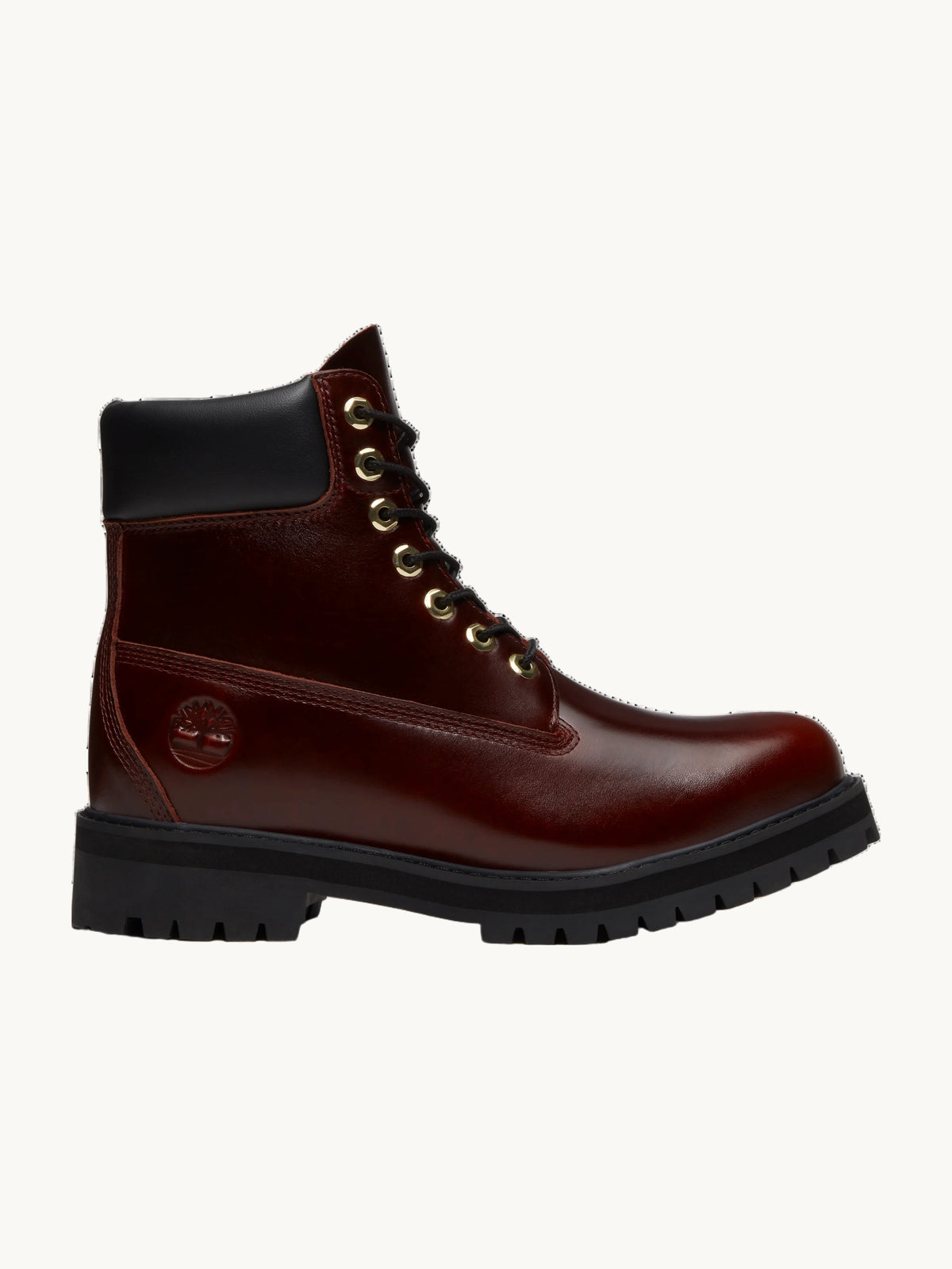 Bottes Timberland Heritage imperméables bordeaux cuir pleine fleur