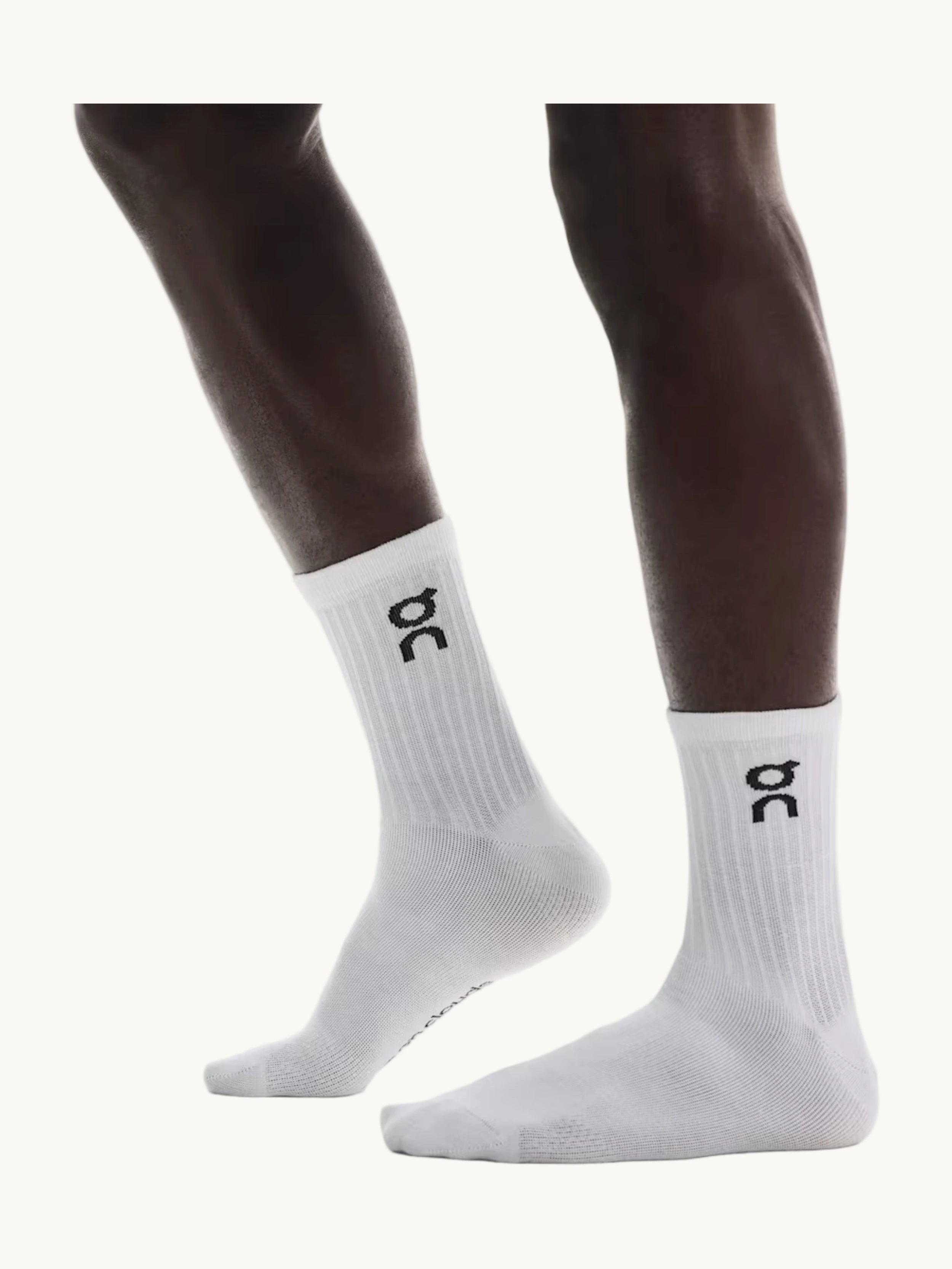 Logo Sock High 3P Unisex White