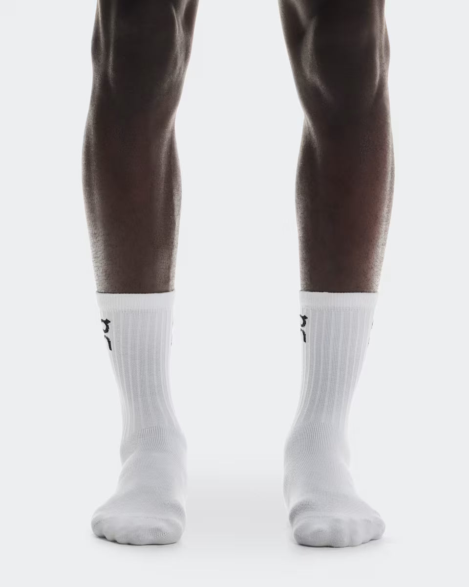 Logo Sock High 3P Unisex White