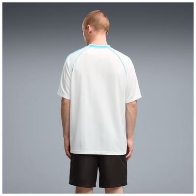 Maillot OM King SS Archive White Bright Aqua