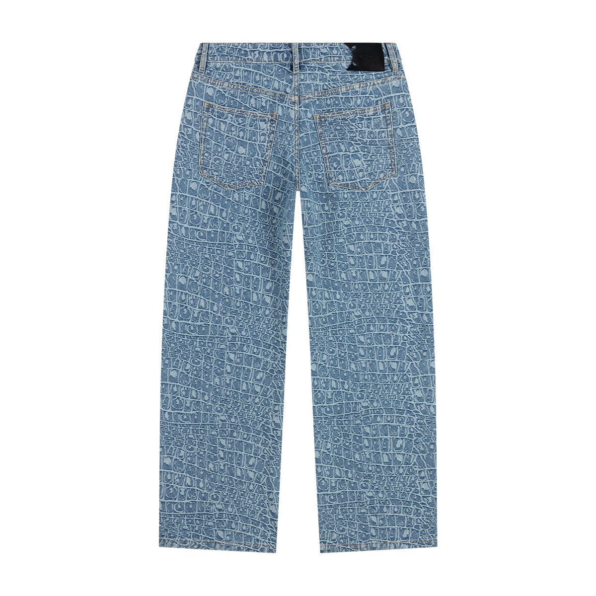 Jeans Oversize Croc Jacquard
