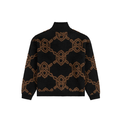 Pull Zippé en Maille Shield