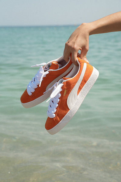 Suede Classic Cayenne Pepper White