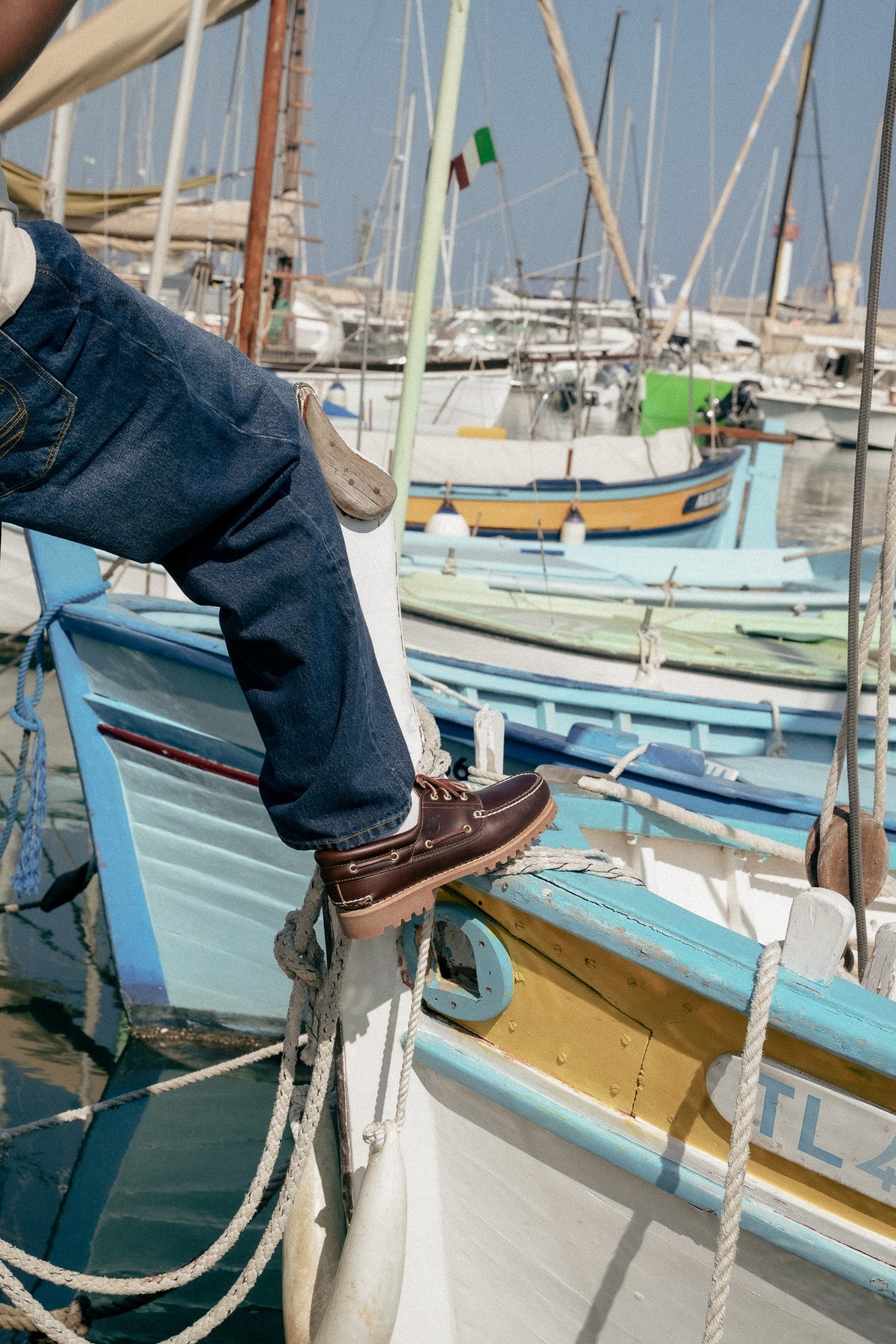 Chaussure bateau marron