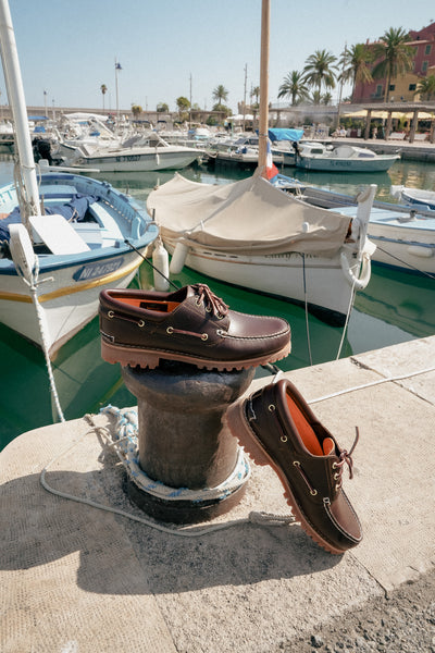 Chaussure bateau marron