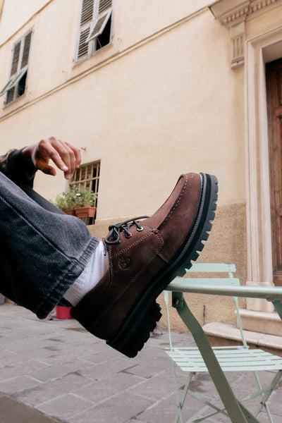 Chaussure Britton Drive nubuck marron foncé
