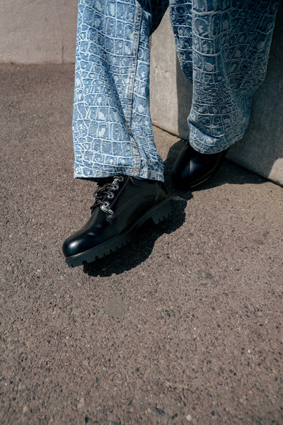 Chaussures Timberland Heritage cuir pleine fleur noir