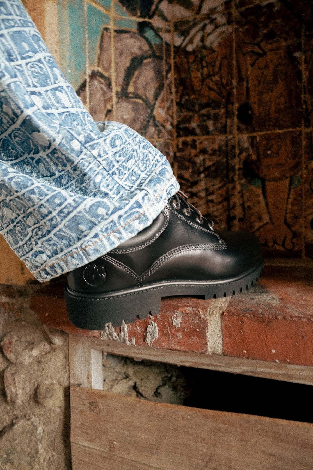 Chaussures Timberland Heritage cuir pleine fleur noir