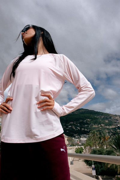 T-Shirt Manches Longues Radiant Techcold Peluche Rose