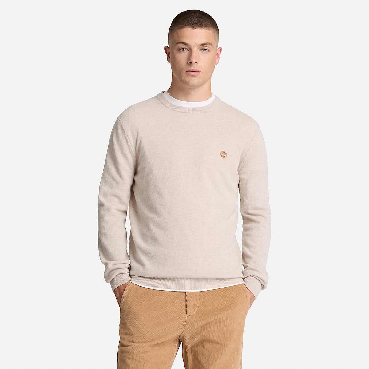 Pull à col rond Cohas Brook Light Oatmeal Heather
