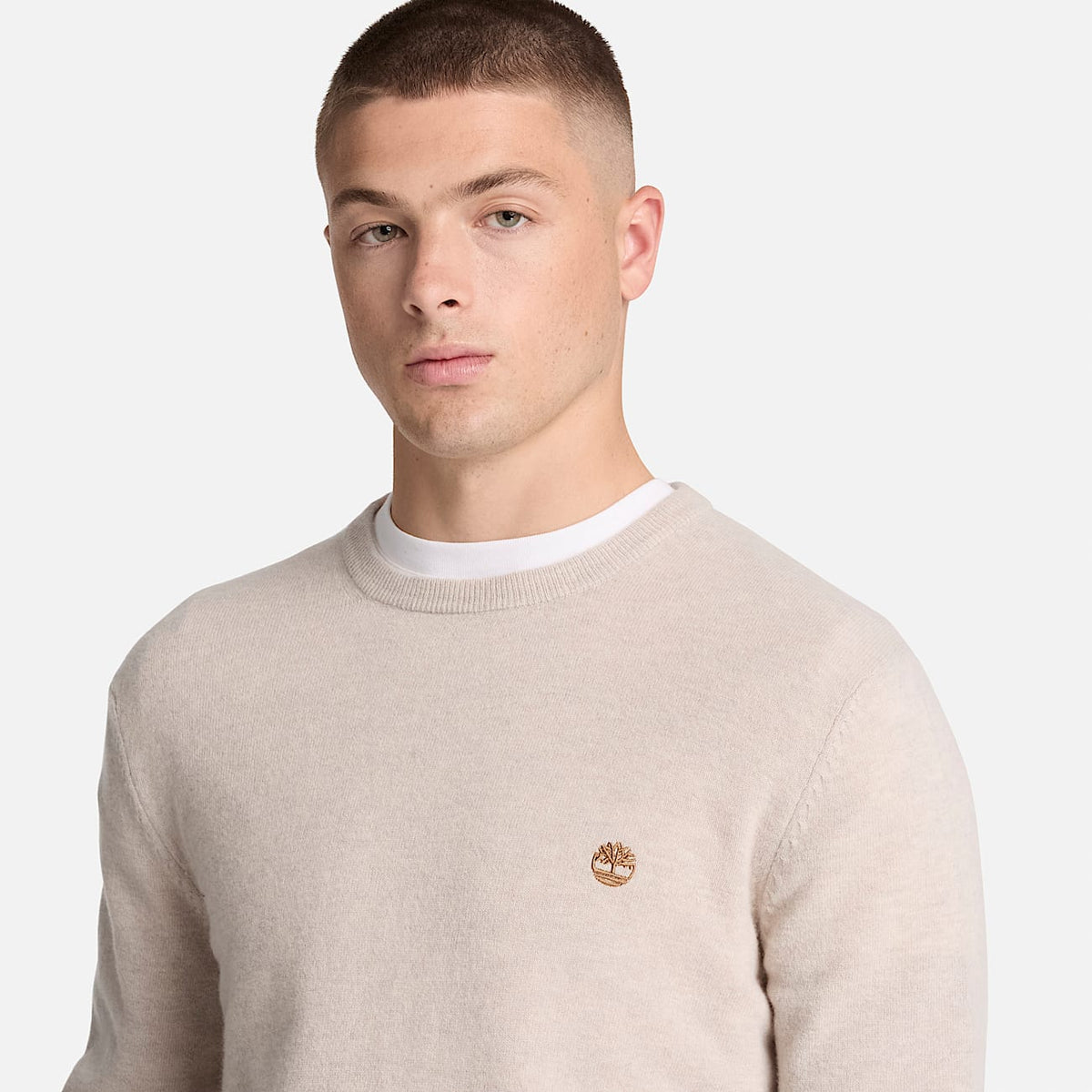 Pull à col rond Cohas Brook Light Oatmeal Heather