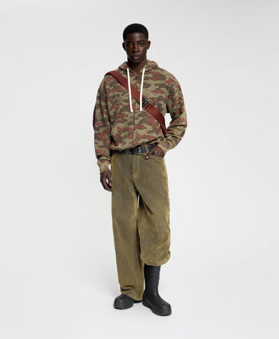 Sweat à Capuche Boxy Camo