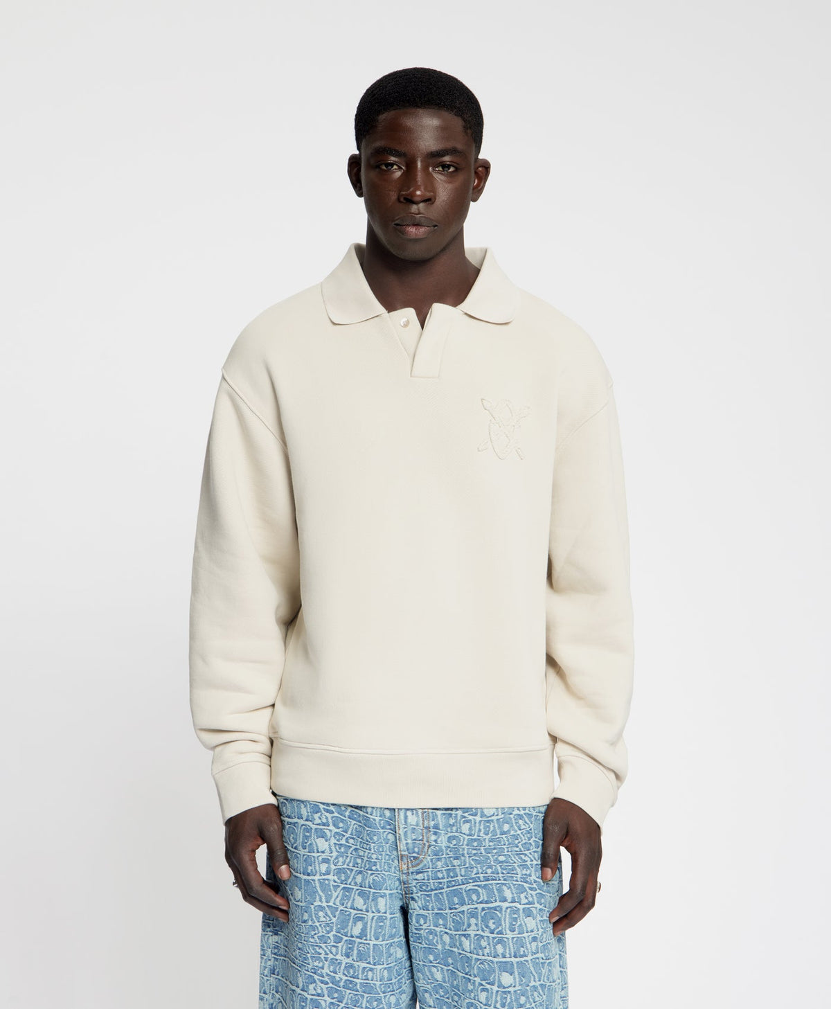 Pull Oversized Shield Polo Neck