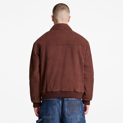 Blouson aviateur cuir Chicory Coffee