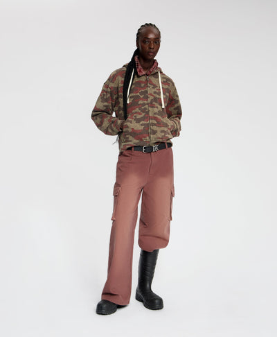 Sweat à Capuche Boxy Camo