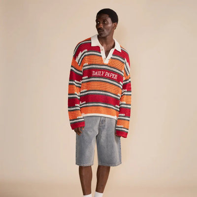 Polo en maille Kente