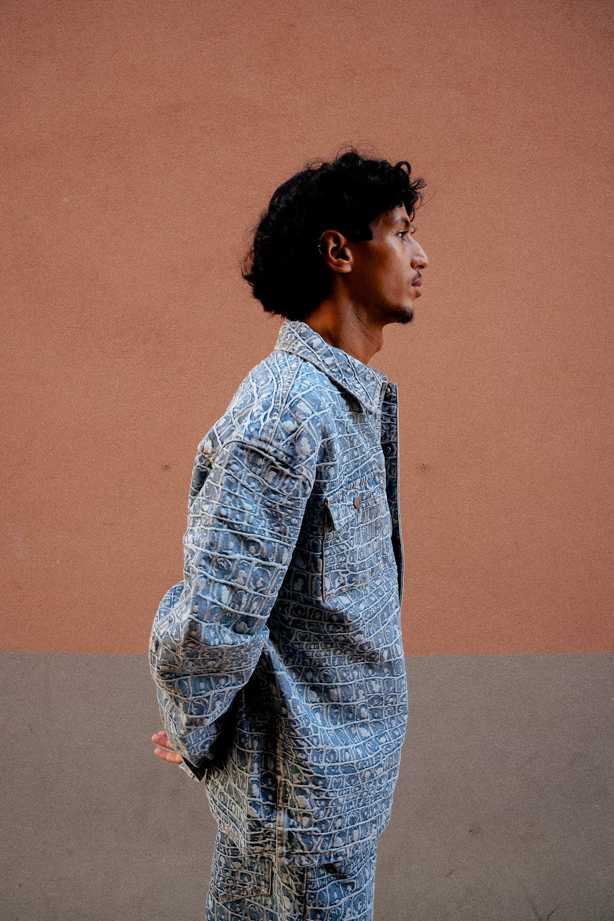 Chemise En Jean Croc Jacquard