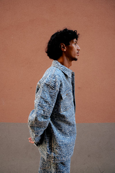Chemise En Jean Croc Jacquard