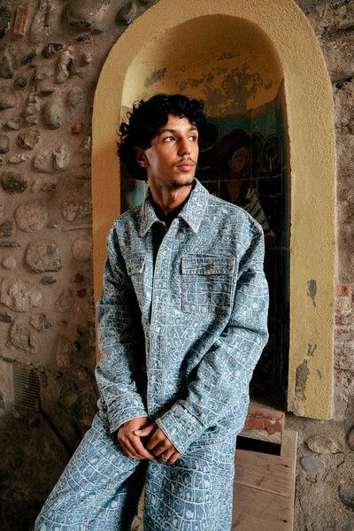 Chemise En Jean Croc Jacquard