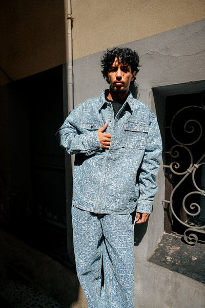 Chemise En Jean Croc Jacquard
