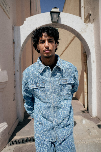 Chemise En Jean Croc Jacquard