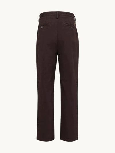 Pantalon Peached Heavy Twill Pleated MOLE