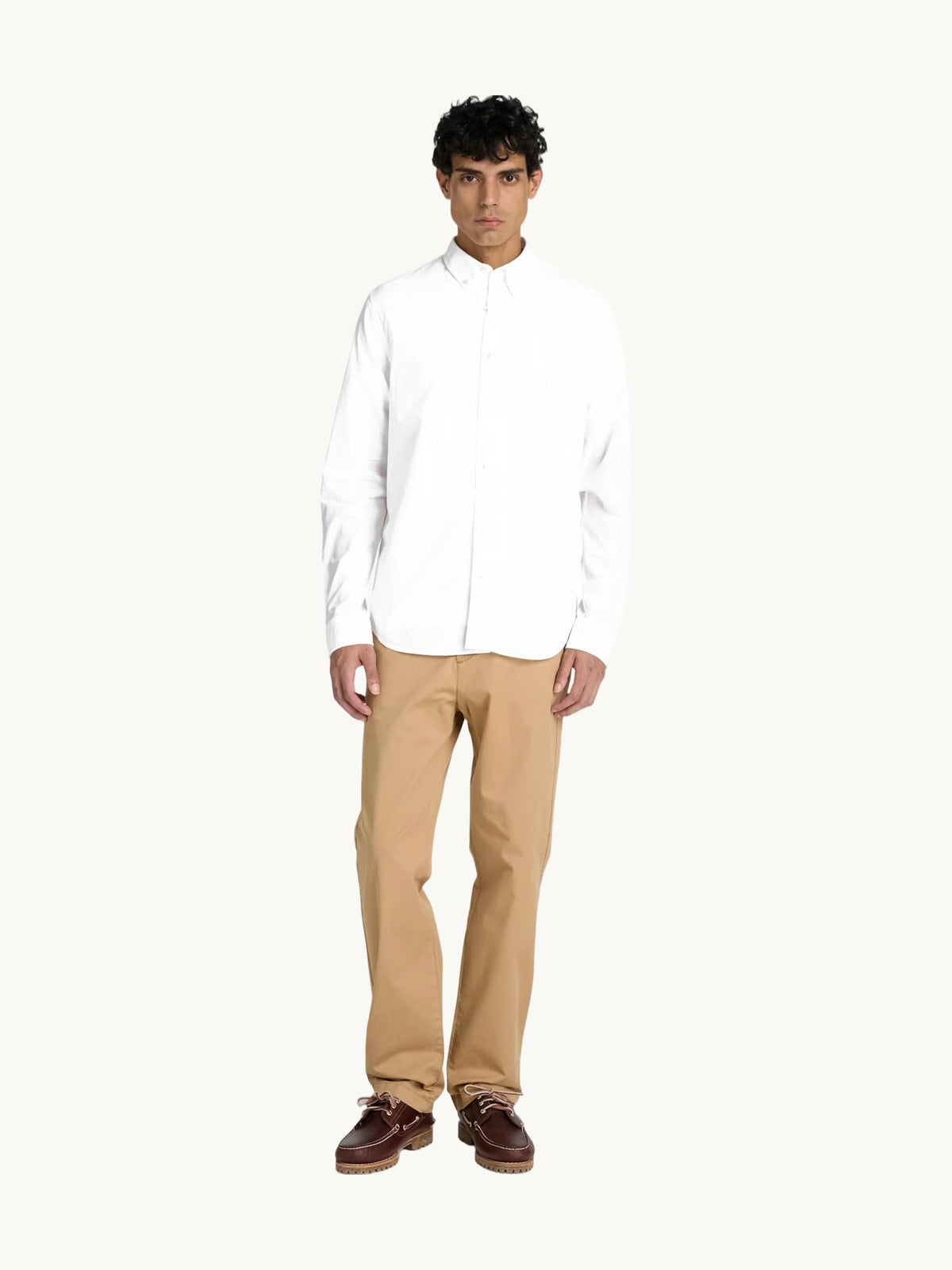 Pantalon Peached Heavy Twill Pleated TANNIN