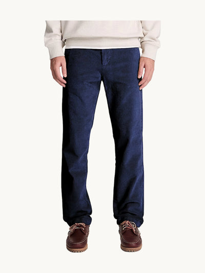 Pantalon plissé en velours Naval Academy