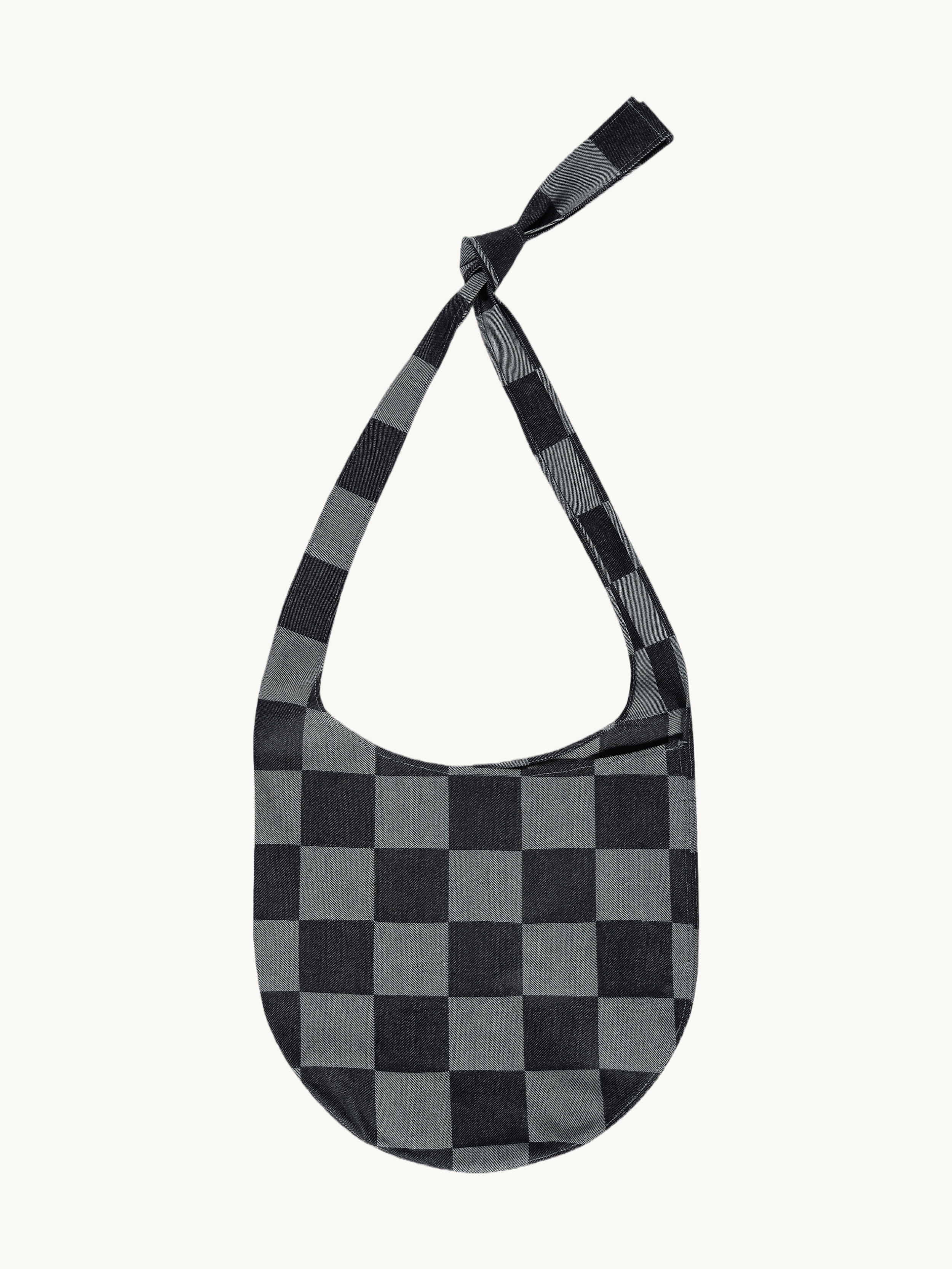 Sac Emblem Checkered Raw Denim