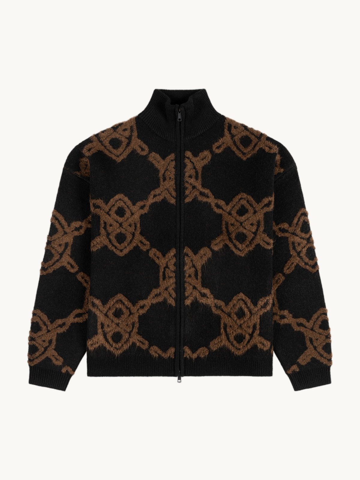 Pull Zippé en Maille Shield