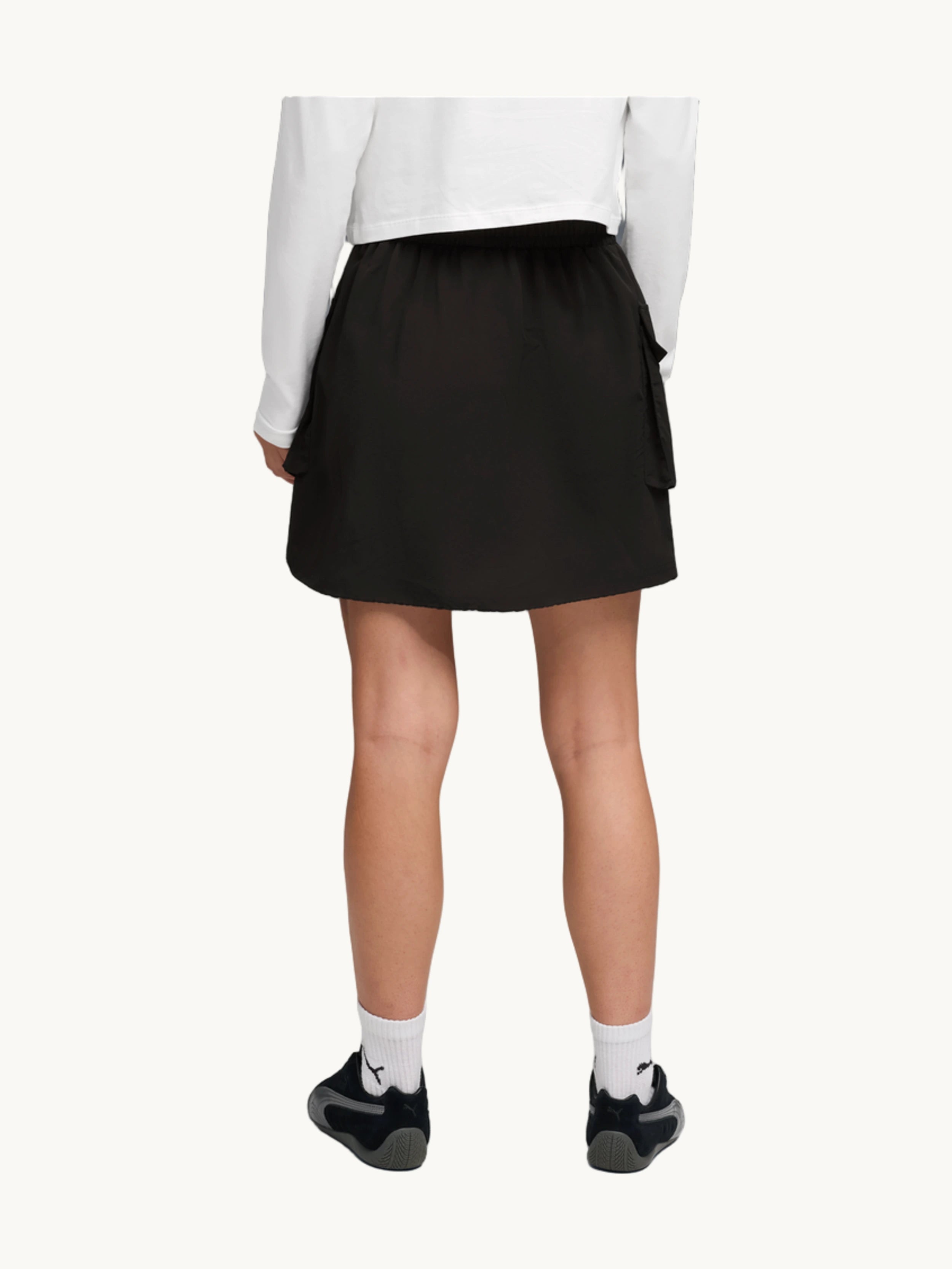 Jupe courte cargo noire