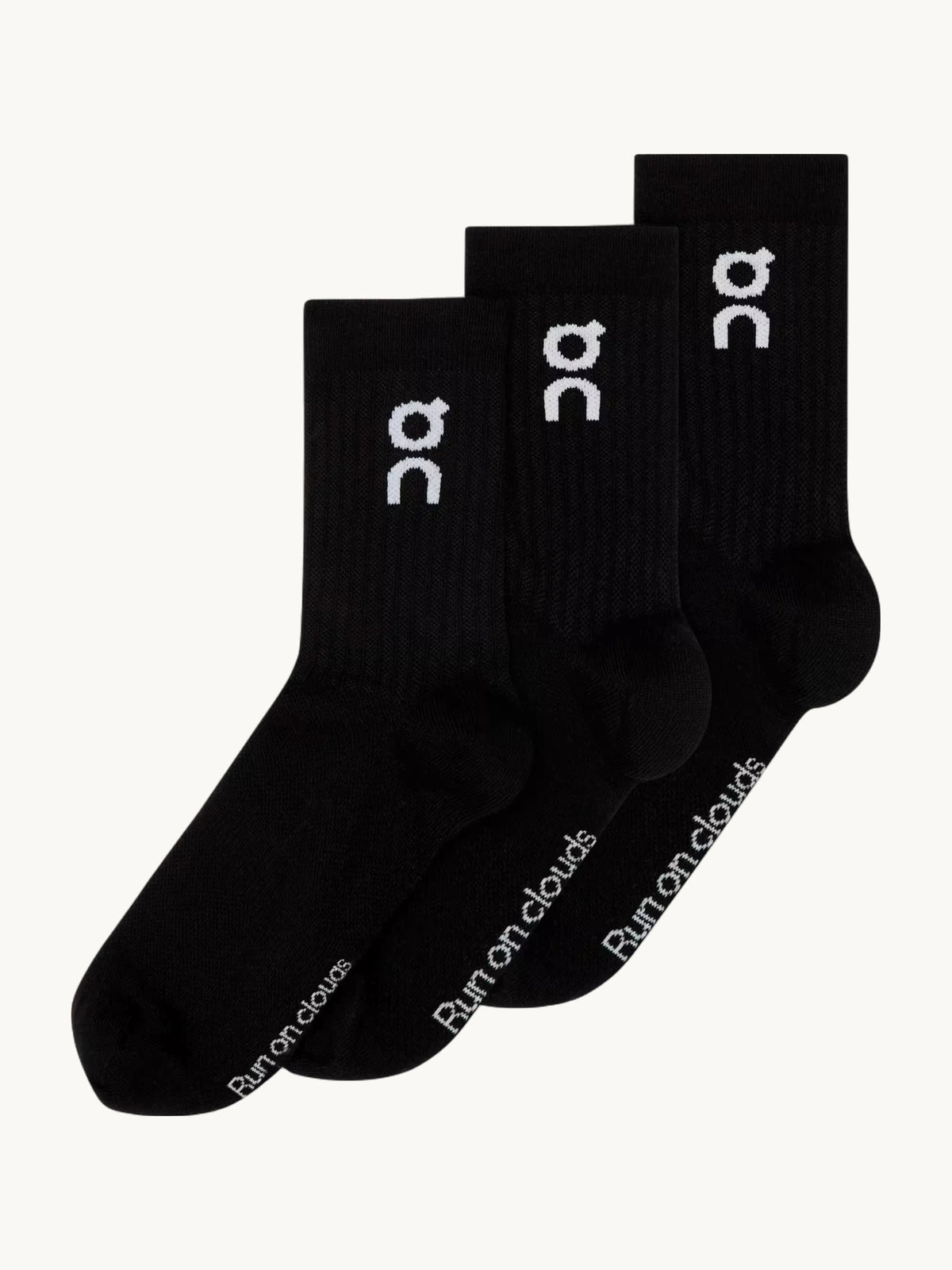 Logo Sock High 3P Unisex Black