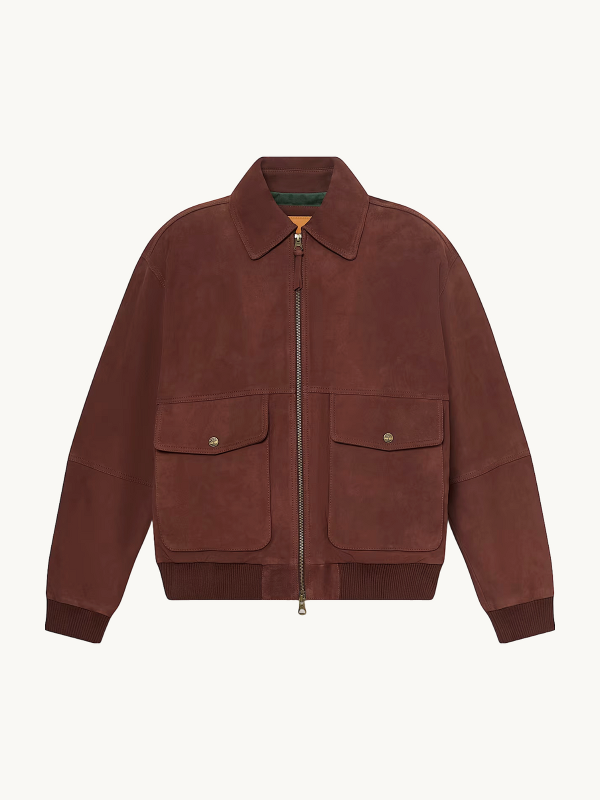 Blouson aviateur cuir Chicory Coffee