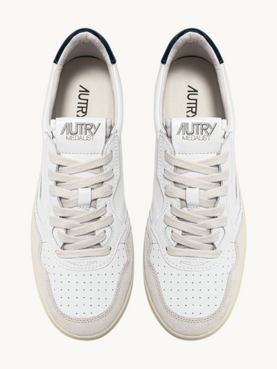 Medalist low white-blue