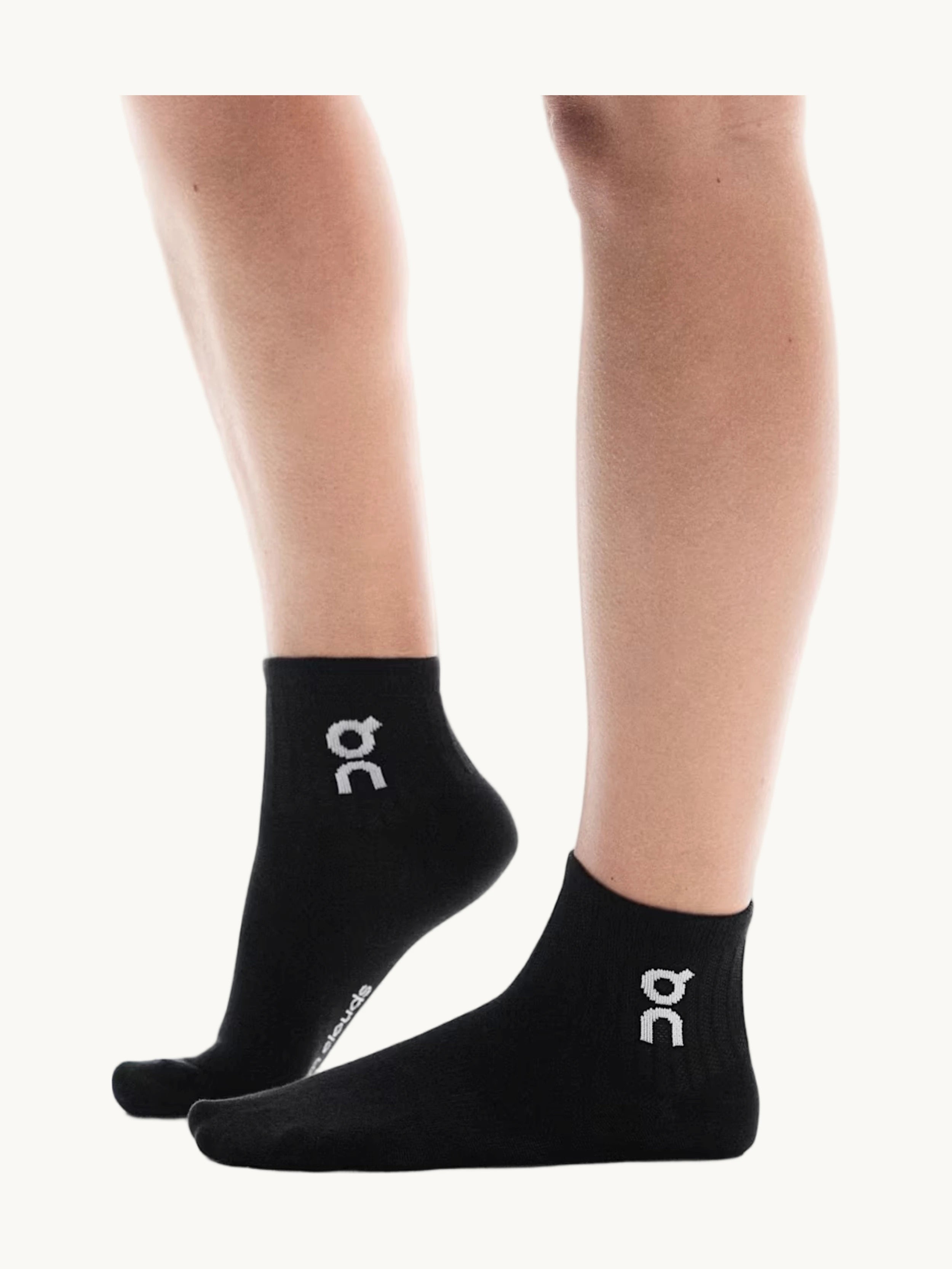 Logo Sock Mid 3P Unisex Black