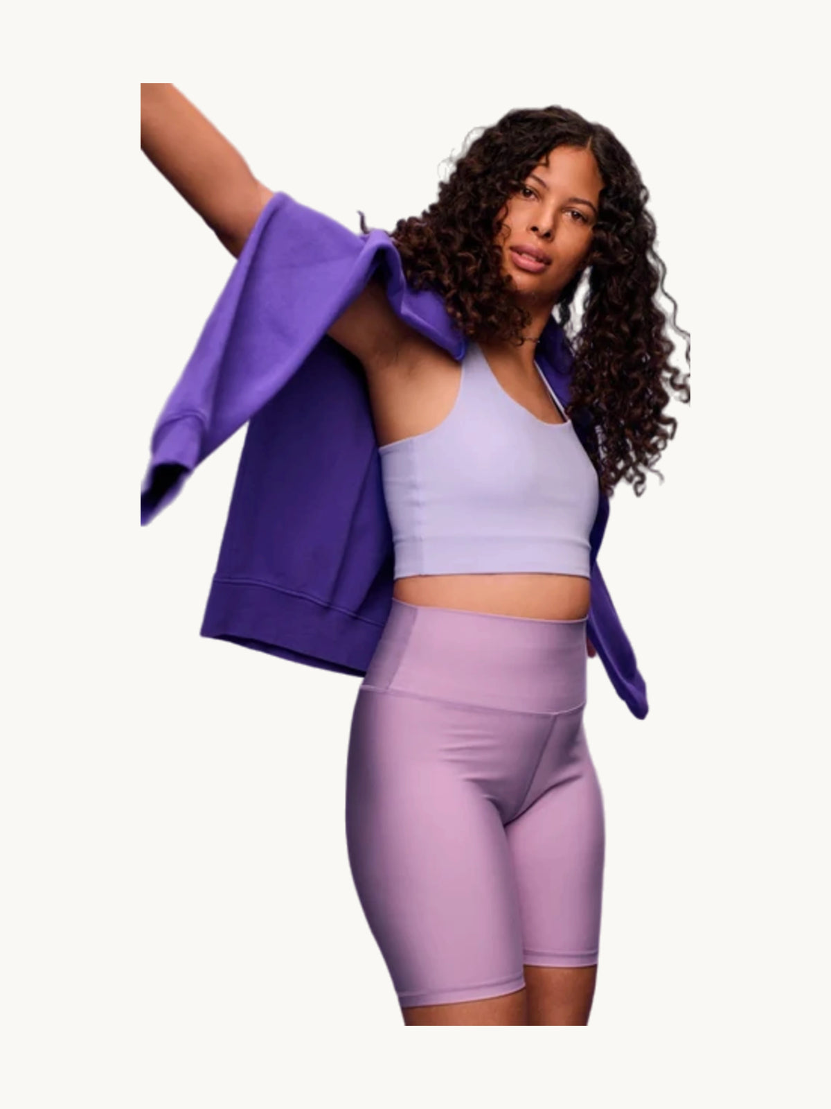 Active Bike Shorts Pearly Purple