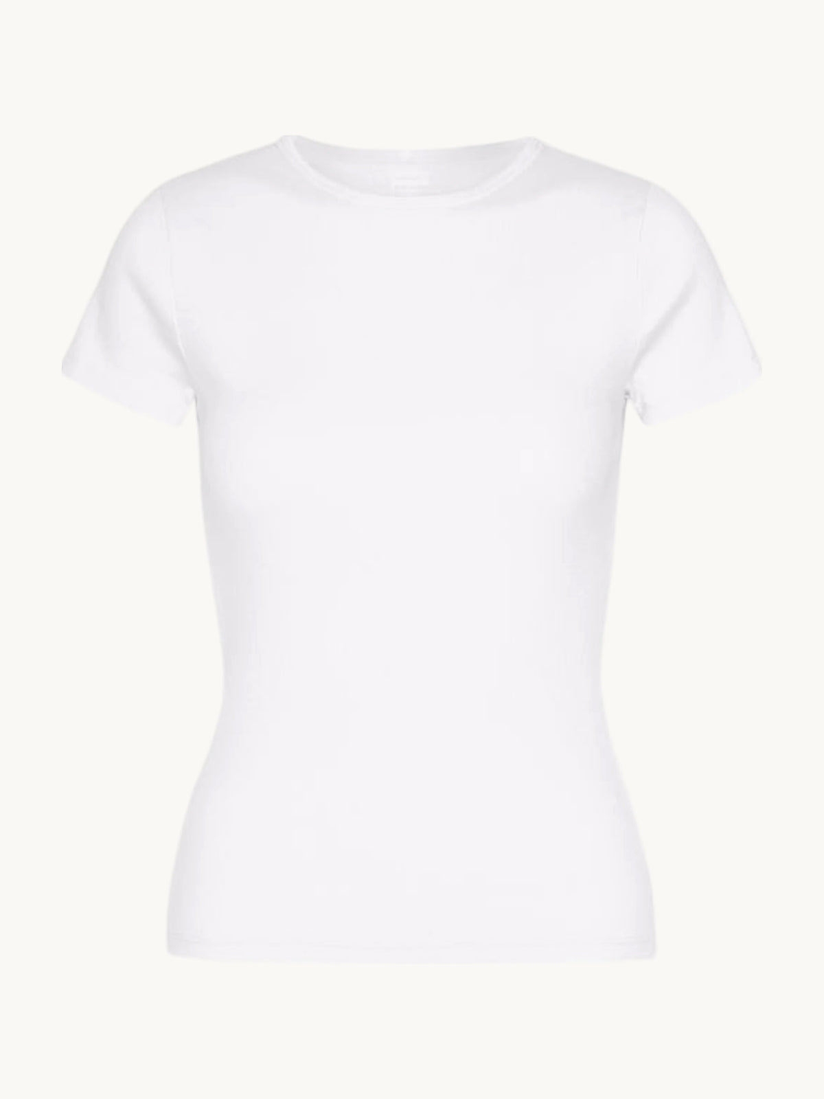 Organic Rib SS T-Shirt Optical White