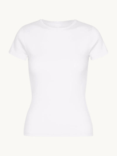 Organic Rib SS T-Shirt Optical White
