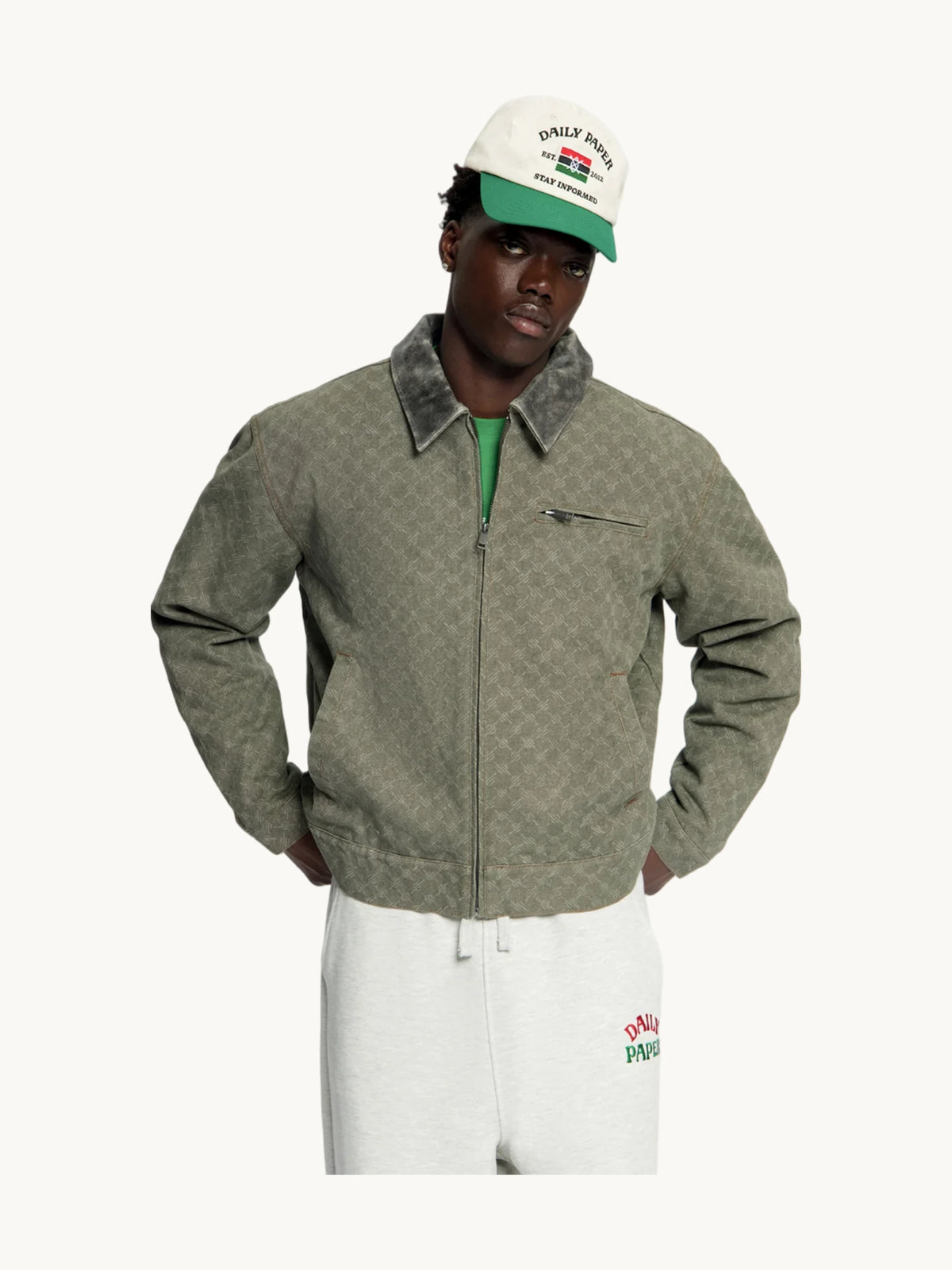 Veste à Col en Fourrure Workwear Jacket