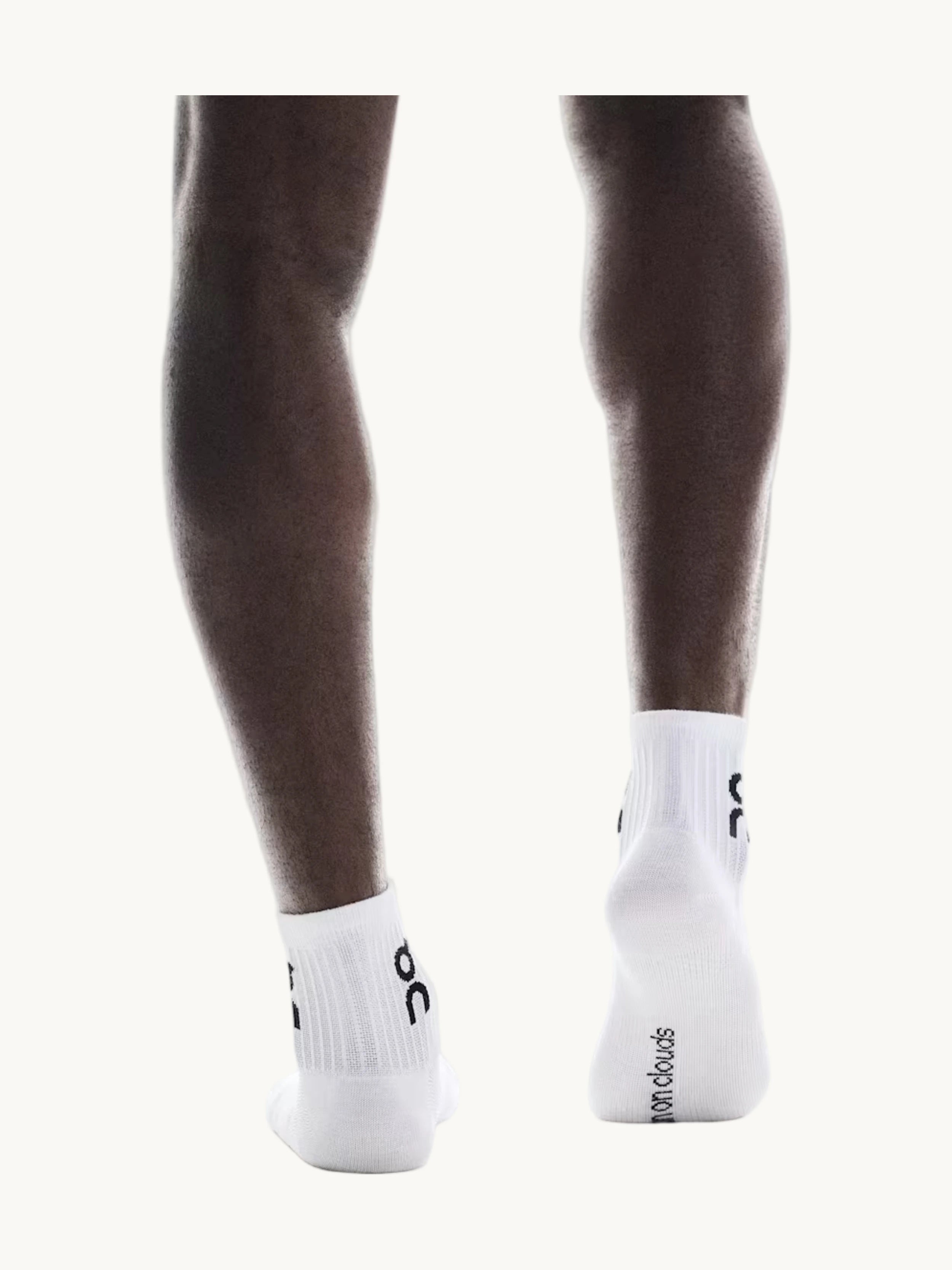 Logo Sock Mid 3P Unisex White