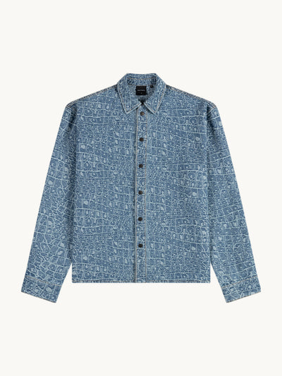 Chemise En Jean Croc Jacquard