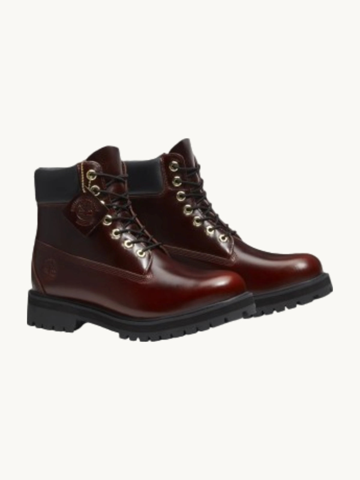 Bottes Timberland Heritage imperméables bordeaux cuir pleine fleur